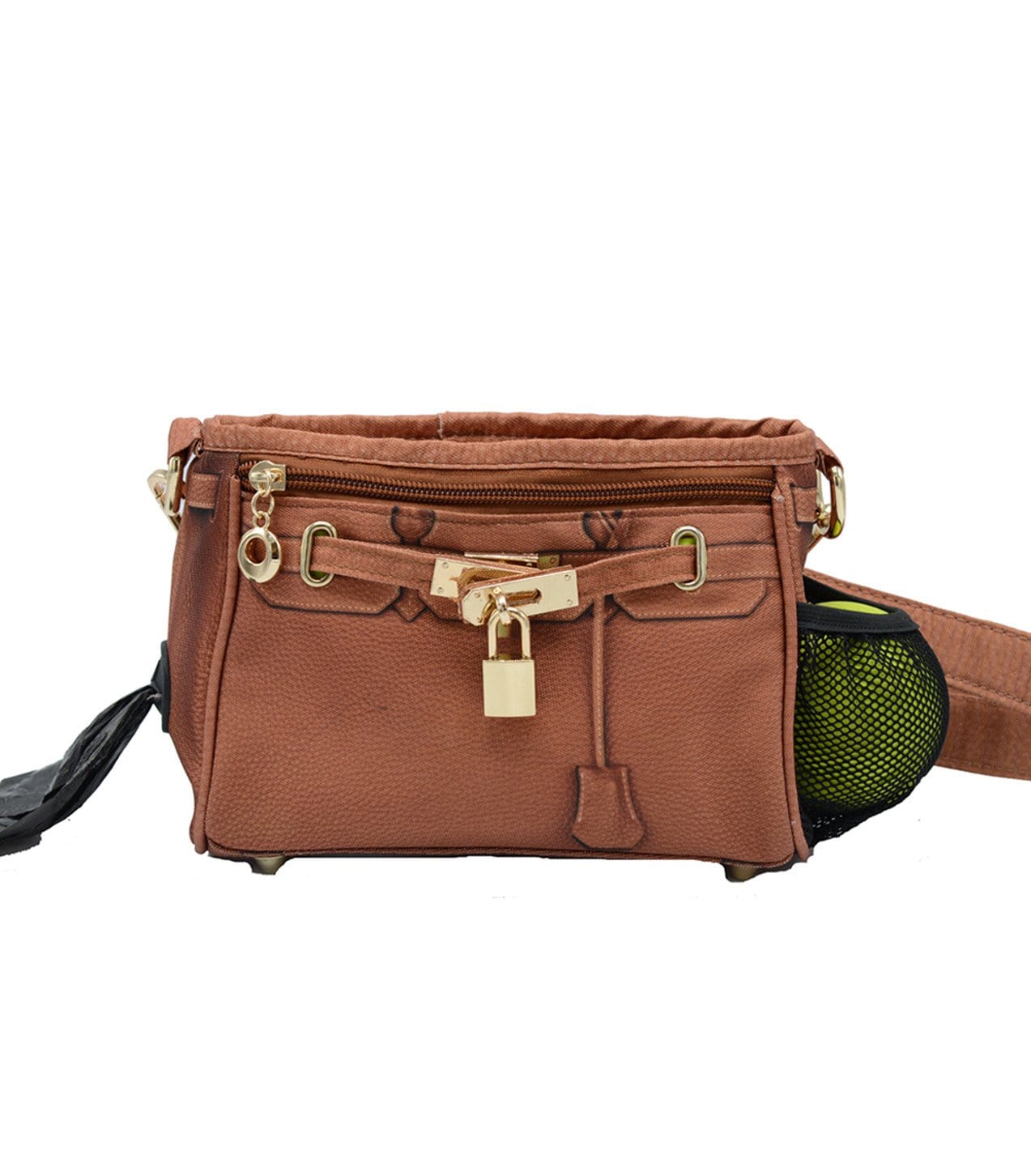 dog treat training bag in tan